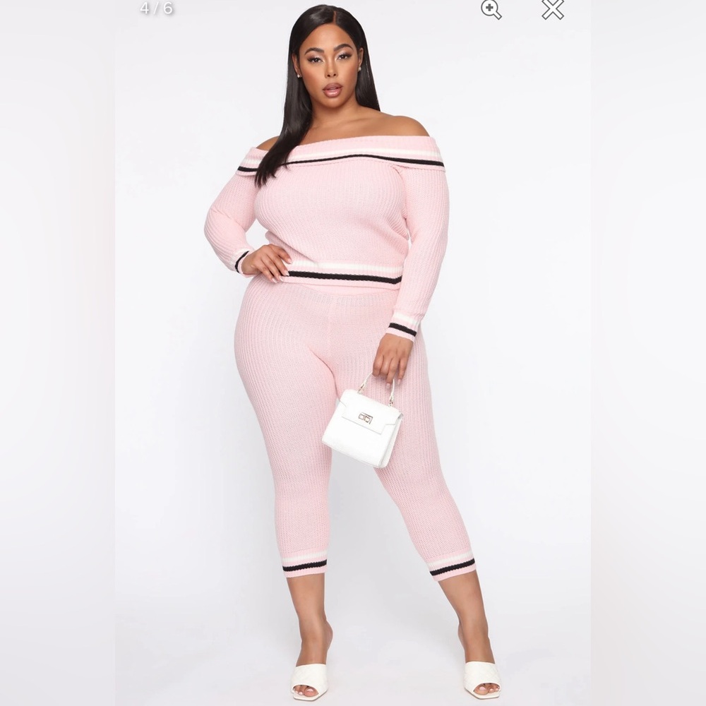 Amelia Sweater Set - Pink